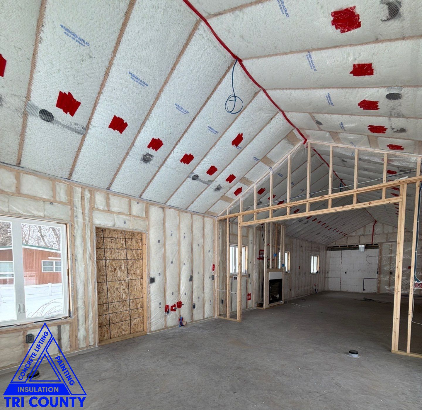 Fiberglass Batting, Blow in Cellulose, Residential, New Construction Photo