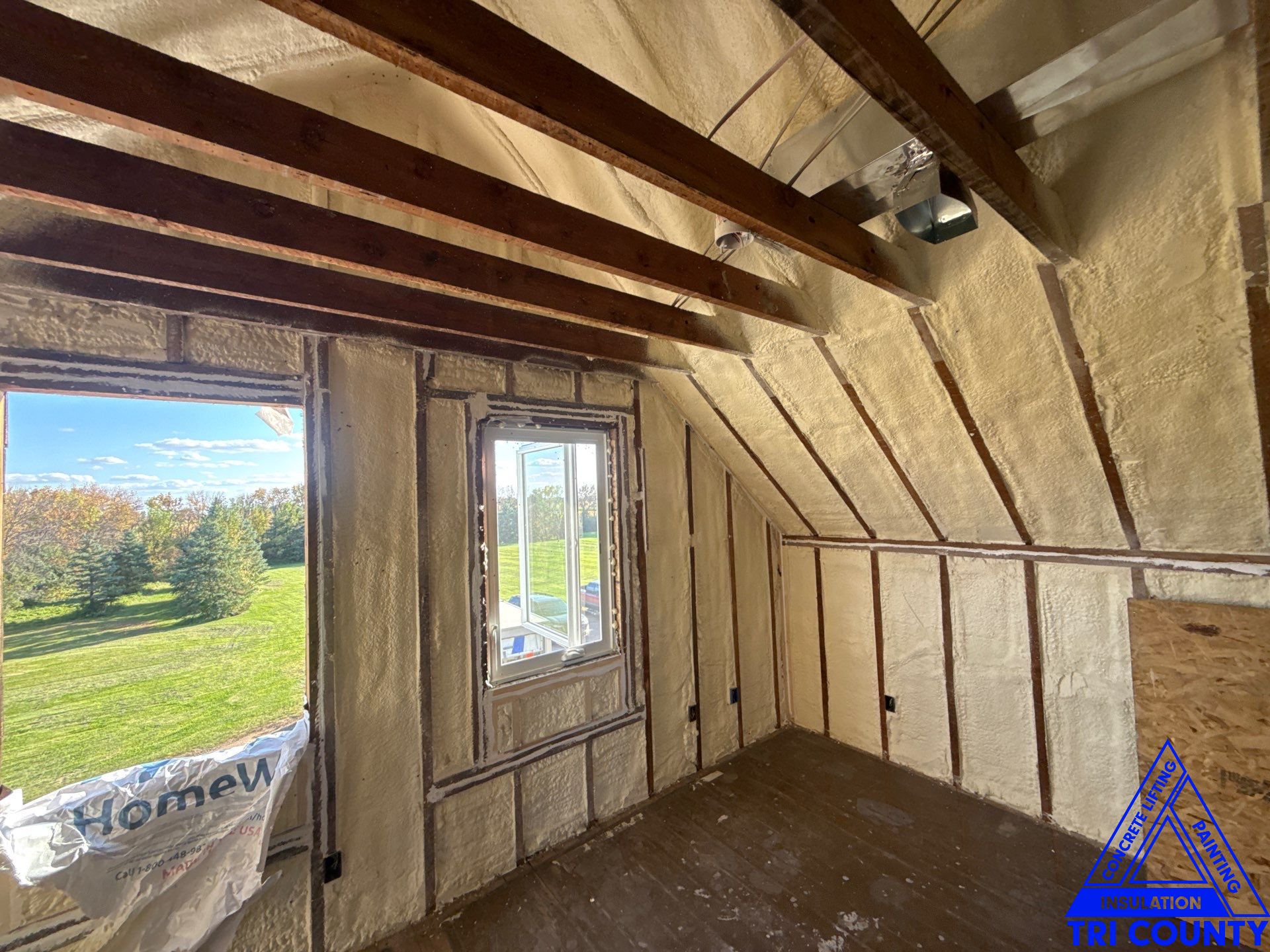 Spray foam – Residential – New construction Photo