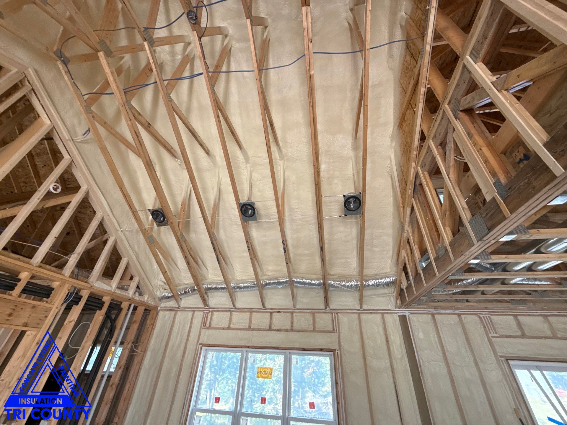Spray foam – Residential – New construction Photo