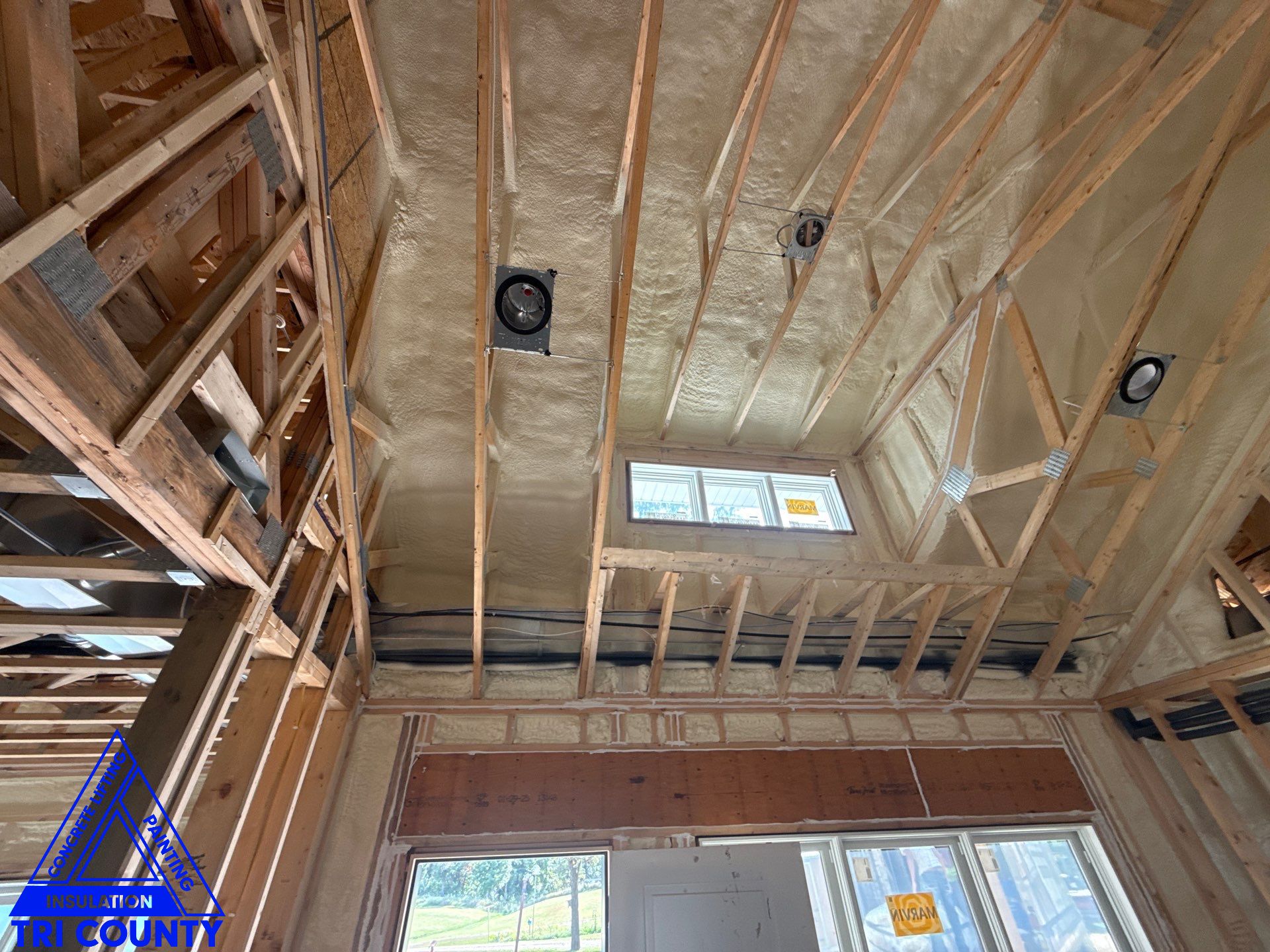 Spray foam – Residential – New construction Photo